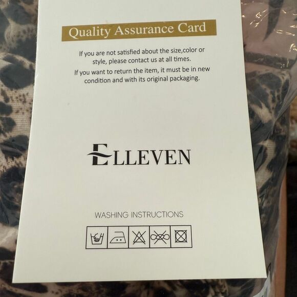 NWT Elleven Leopard Print Crop Top Maxi Skirt Set Two-Piece Brown Black Small - Picture 6 of 6